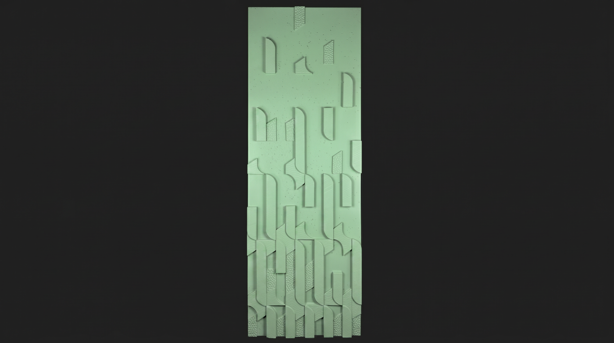 Dekorativni stenski panel - Tekstura Tetris - 240 x 84 cm