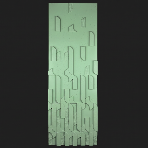Dekorativni stenski panel - Tekstura Tetris - 240 x 84 cm